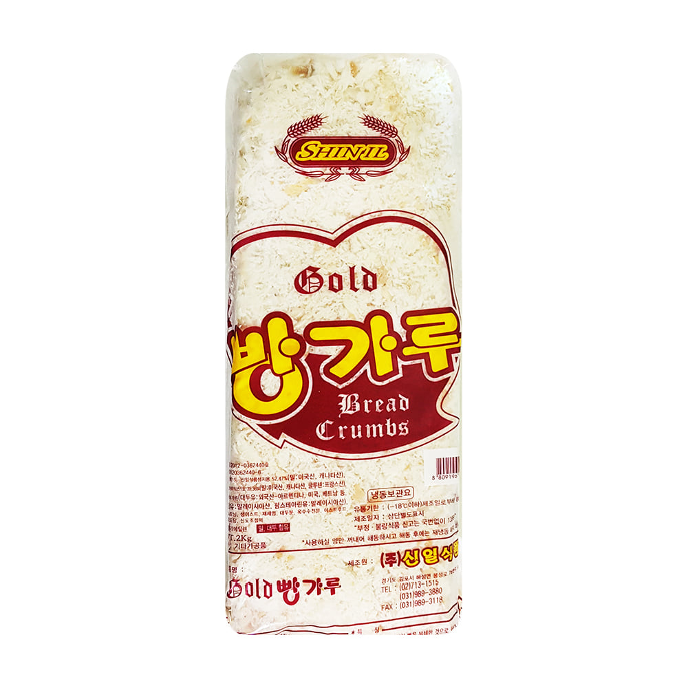 [신일식품] 골드 빵가루 2kg / 일식 습식 거친 젖은빵가루 생빵가루 튀김용