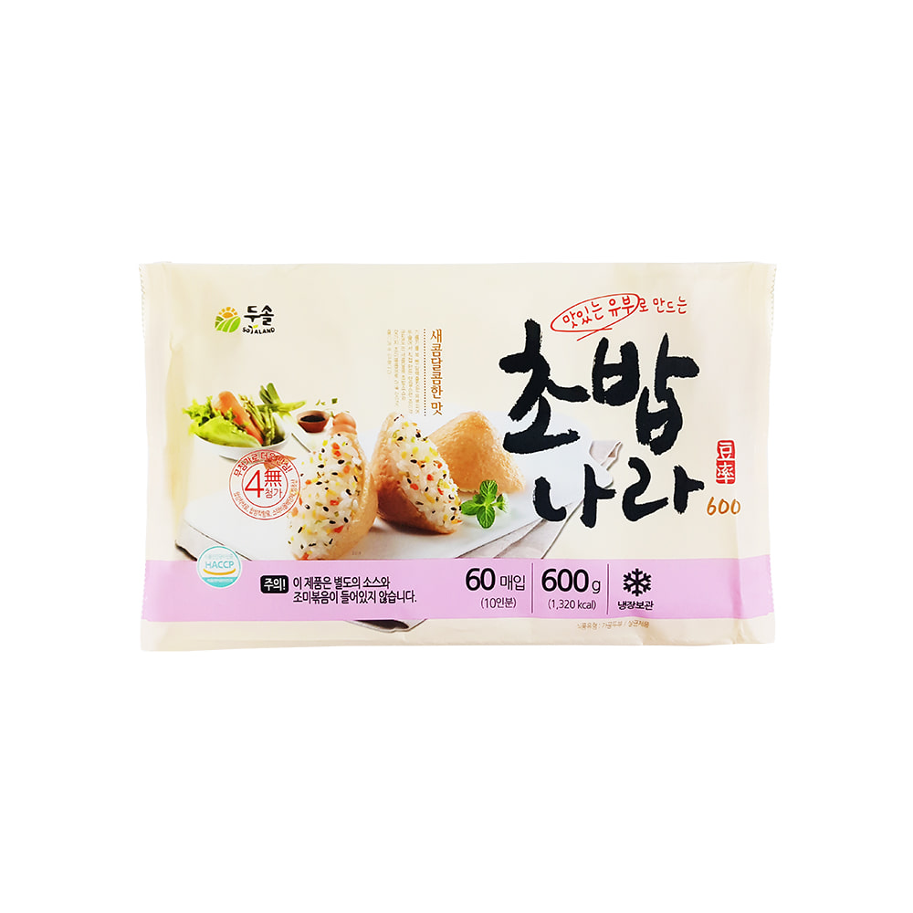 [두솔] 초밥나라 600g (60매입) / 유부초밥