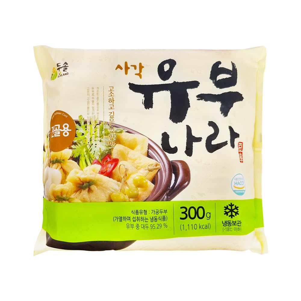 [두솔] 사각 유부나라 300g / 전골 우동 김밥